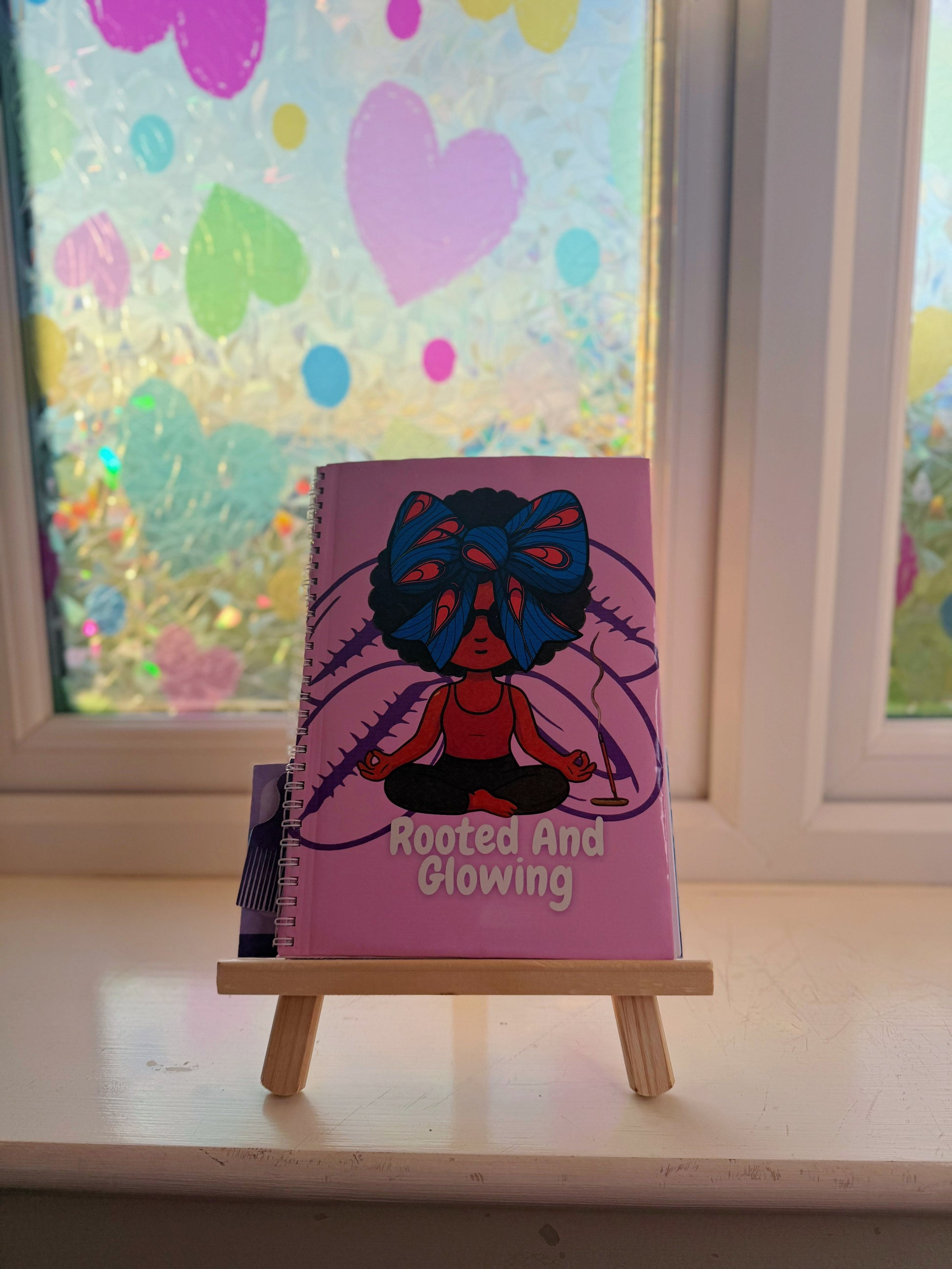 Rooted and Glowing - Handmade Notebook