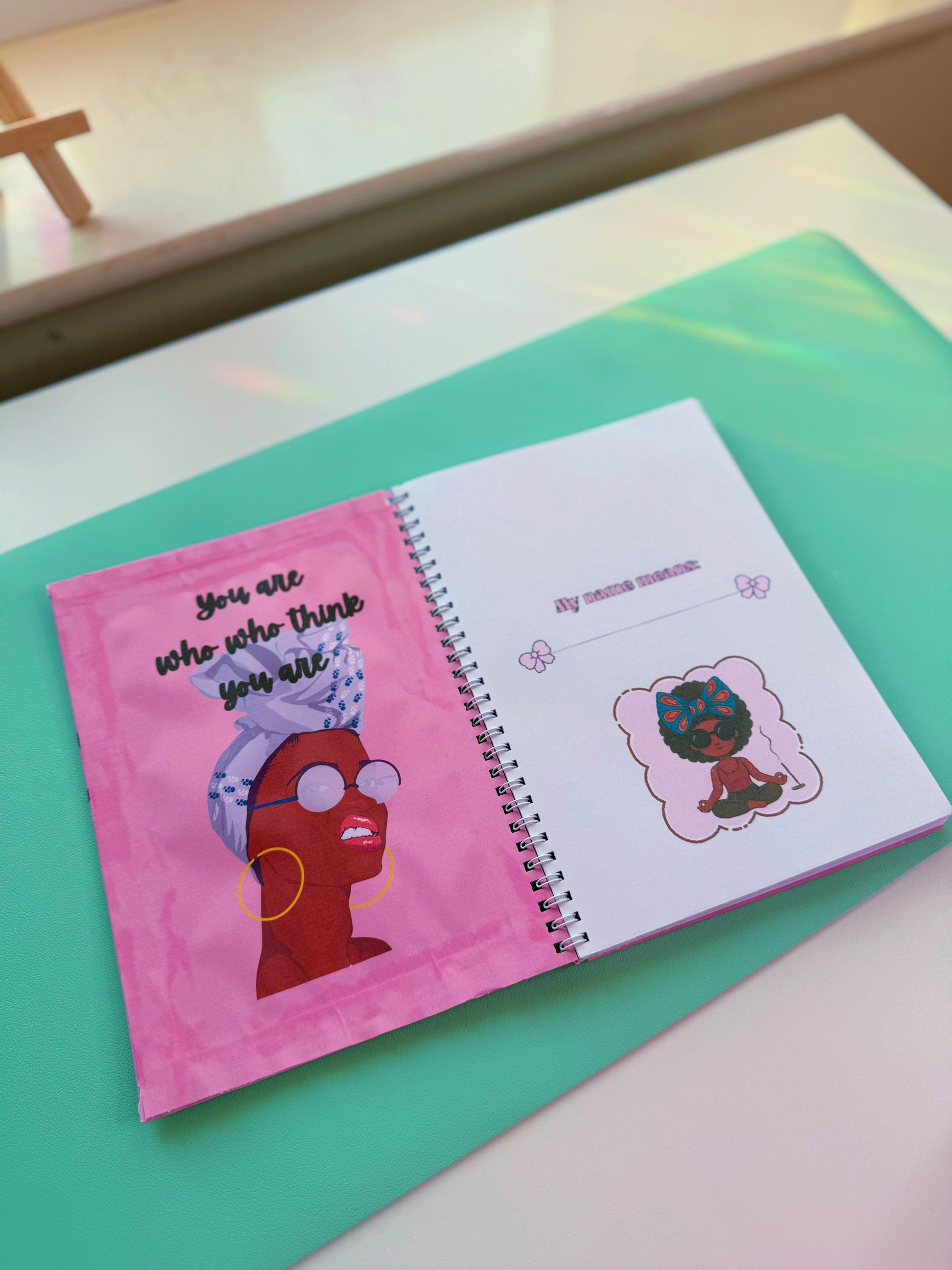 Rooted and Glowing - Handmade Notebook