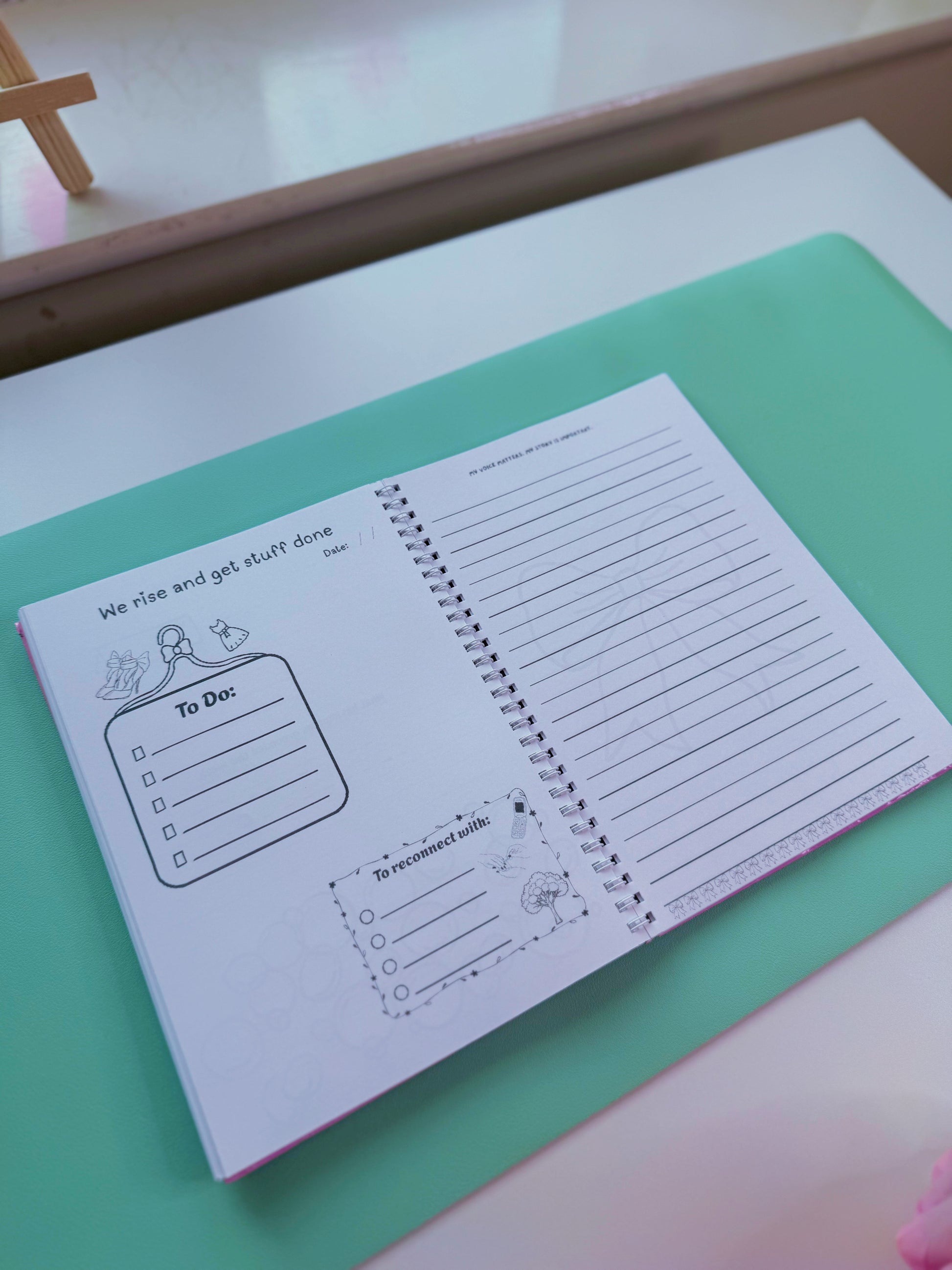 Rooted and Glowing - Handmade Notebook