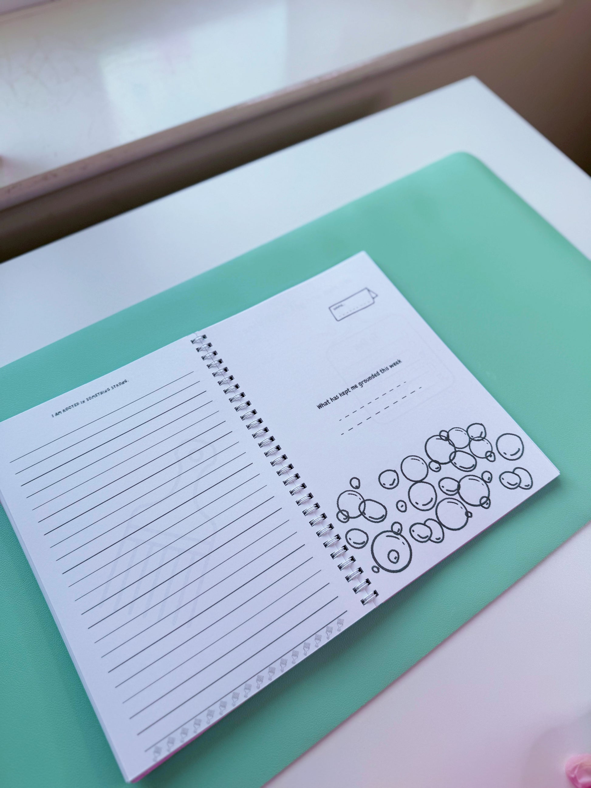 Rooted and Glowing - Handmade Notebook