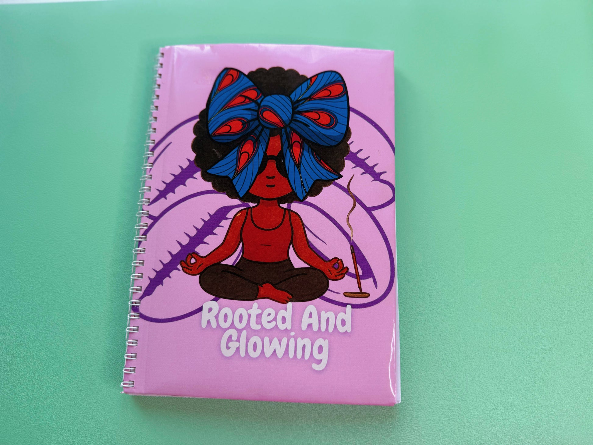 Rooted and Glowing - Handmade Notebook
